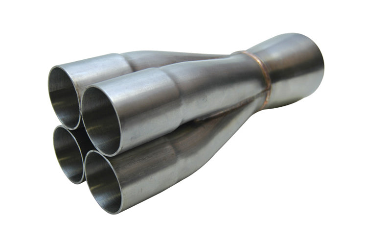 thumbnail image 2 of 4-into-1 Stainless Steel Merge Collector – 4 X 1.75" Inlets To 3" Outlet – High Performance Header Builder 2 of 4