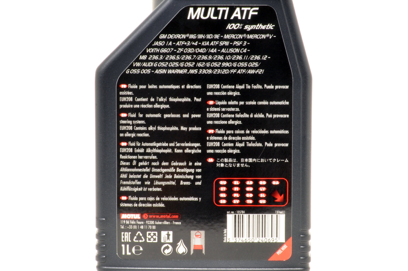 105784 Motul Multi ATF Automatic Transmission Fluid