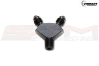 Vibrant One Piece Y Adapter Fittings (Male AN to Male AN)