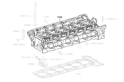 Toyota OEM Cylinder Head Sub Assembly for 2020 Supra (11107WAA02)