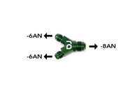 (14-0177) 6AN 6AN 8AN Radium Y-Block Adapter Fitting