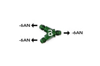 (14-0186) 6AN 6AN 6AN Radium Y-Block Adapter Fitting