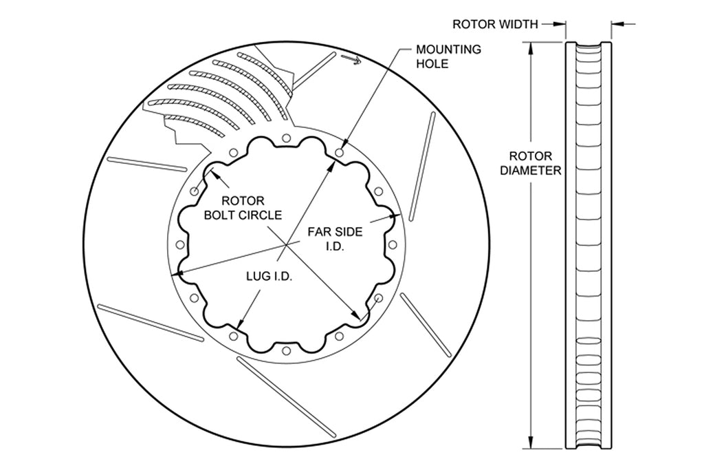 Wilwood TX6R Rotor Rings for 2021+ Ram TRX (160-8953 / 160-8954)