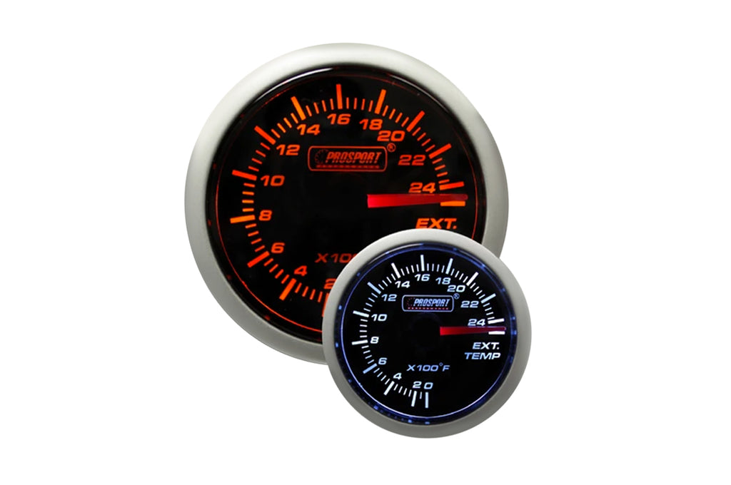 Prosport Performance Prosport Performance Series 52mm Gauges (Amber/White)