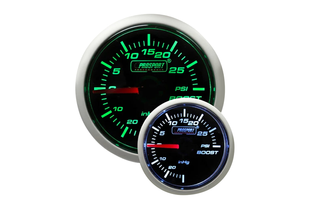 Prosport Performance Prosport Performance Series 52mm Gauges (Green/White)