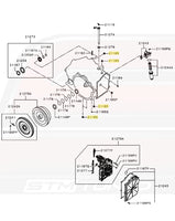 Mitsubishi OEM Transmission Fill/Drain Plug for SST Evo X MR (2502A039)