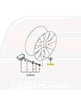 Mitsubishi OEM TPMS Wheel Nut for Evo X (4250B976)