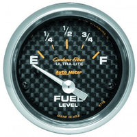 Fuel Level: 240-33 Ω - Carbon Fiber Air-Core SSE Gauge (2 1/16")