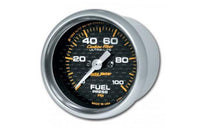 Fuel Pressure: 0-100 PSI - Carbon Fiber Stepper Motor Gauge (2 1/16") 