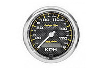 Speedometer: 0-190 KM/H - Carbon Fiber Electric Gauge (3 3/8") 