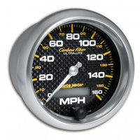 Speedometer: 0-160 MPH - Carbon Fiber Electric Gauge (3 3/8")