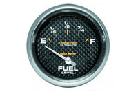 Fuel Level: 240-33 Ω - Carbon Fiber Air-Core SSE Gauge (2 5/8") 