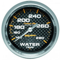 Water Temperature: 140-280°F - Carbon Fiber Mechanical Gauge (2 5/8")