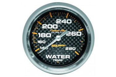 Water Temperature: 140-280°F - Carbon Fiber Mechanical Gauge (2 5/8