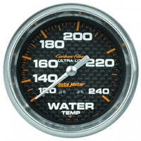 Water Temperature: 120-240°F - Carbon Fiber Mechanical Gauge (2 5/8")