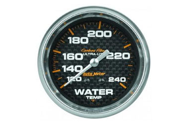 Water Temperature: 120-240°F - Carbon Fiber Mechanical Gauge (2 5/8