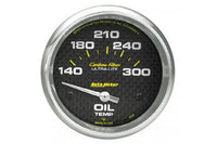 Oil Temperature: 140-300°F - Carbon Fiber Air-Core Gauge (2 5/8") 