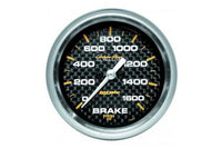 Brake Pressure: 0-1600 PSI - Carbon Fiber Stepper Motor Gauge (2 5/8") 