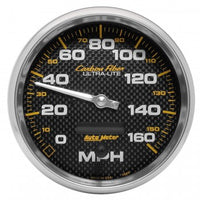 Speedometer: 0-160 MPH -  Carbon Fiber Electric Gauge (5")