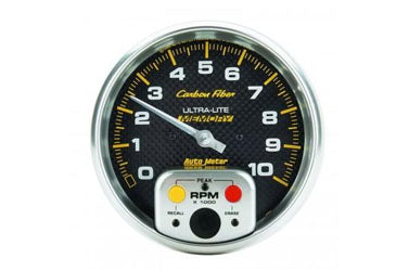 Tachometer: 0-10,000 RPM - Carbon Fiber In-Dash Gauge (5