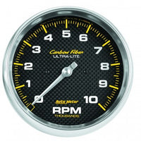 Tachometer: 0-10,000 RPM - Carbon Fiber In-Dash Gauge (5")