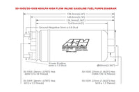 AEM 044-Style 400LPH Inline Fuel Pump (50-1005)