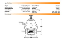 DeatschWerks DWR2000 Adjustable Fuel Pressure Regulator (6-2000-FRB)