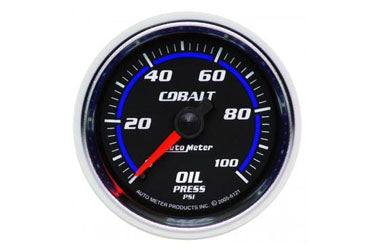 Oil Pressure: 0-100 PSI Cobalt Mechanical Gauge (2 1/16
