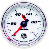 Oil Pressure: 0-100 PSI - C2 Mechanical Gauge (2 1/16")