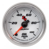 Oil Pressure: 0-100 PSI - C2 Stepper Motor Gauge (2 1/16")