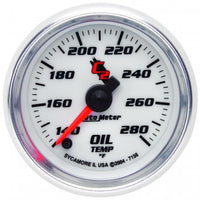 Oil Temperature: 140-280 °F - C2 Stepper Motor Gauge (2 1/16")