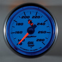 Oil Temperature: 140-280 °F - C2 Stepper Motor Gauge (2 1/16")