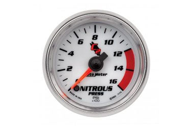 Nitrous Pressure: 0-1600 PSI - C2 Stepper Motor Gauge (2 1/16