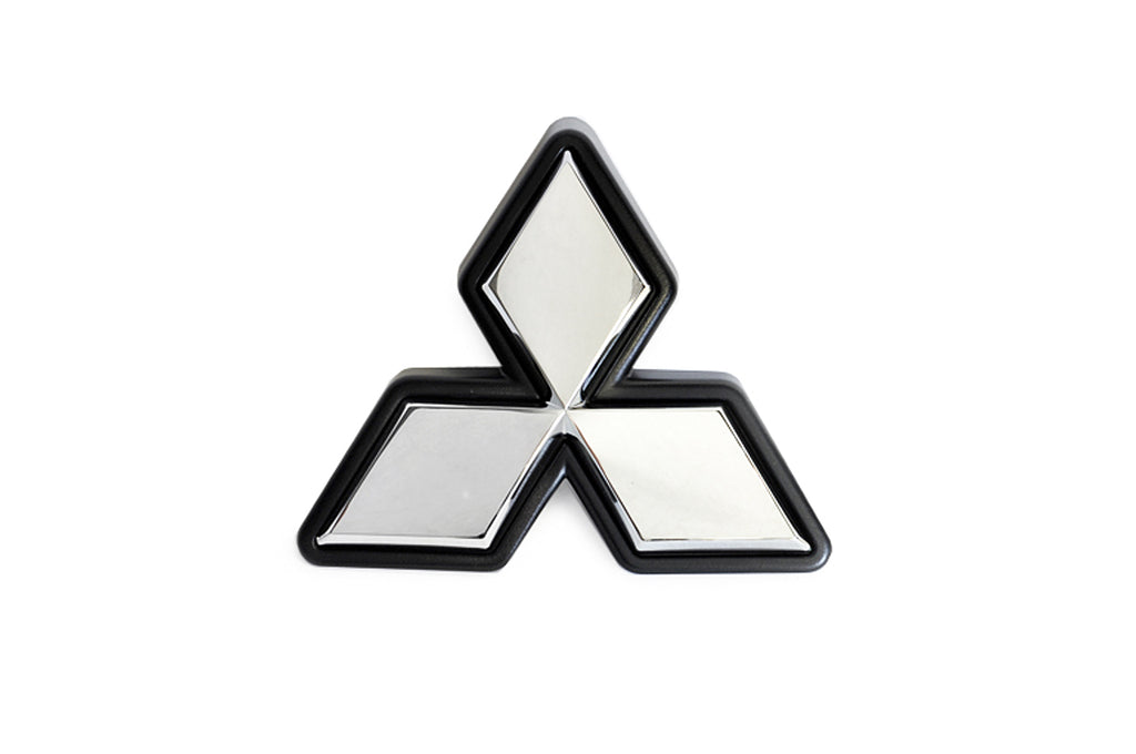Mitsubishi Triple Diamond Front Emblem Badge – Chrome/Black – 7415A050 – Japan OEM