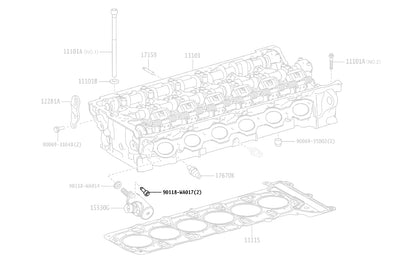 Toyota OEM Cylinder Head Servo Motor Bolt for 2020 Supra (90118WA017)