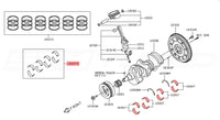 Nissan OEM Crankshaft Bearing Set for R35 GTR (A2208-JF00A)