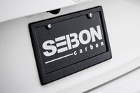 CFLPF Seibon Carbon Fiber License Plate Frame 2-Bolt Mount