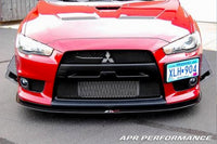APR Carbon Fiber Front Wind Splitter with Rods for Evo X (CW-489110)