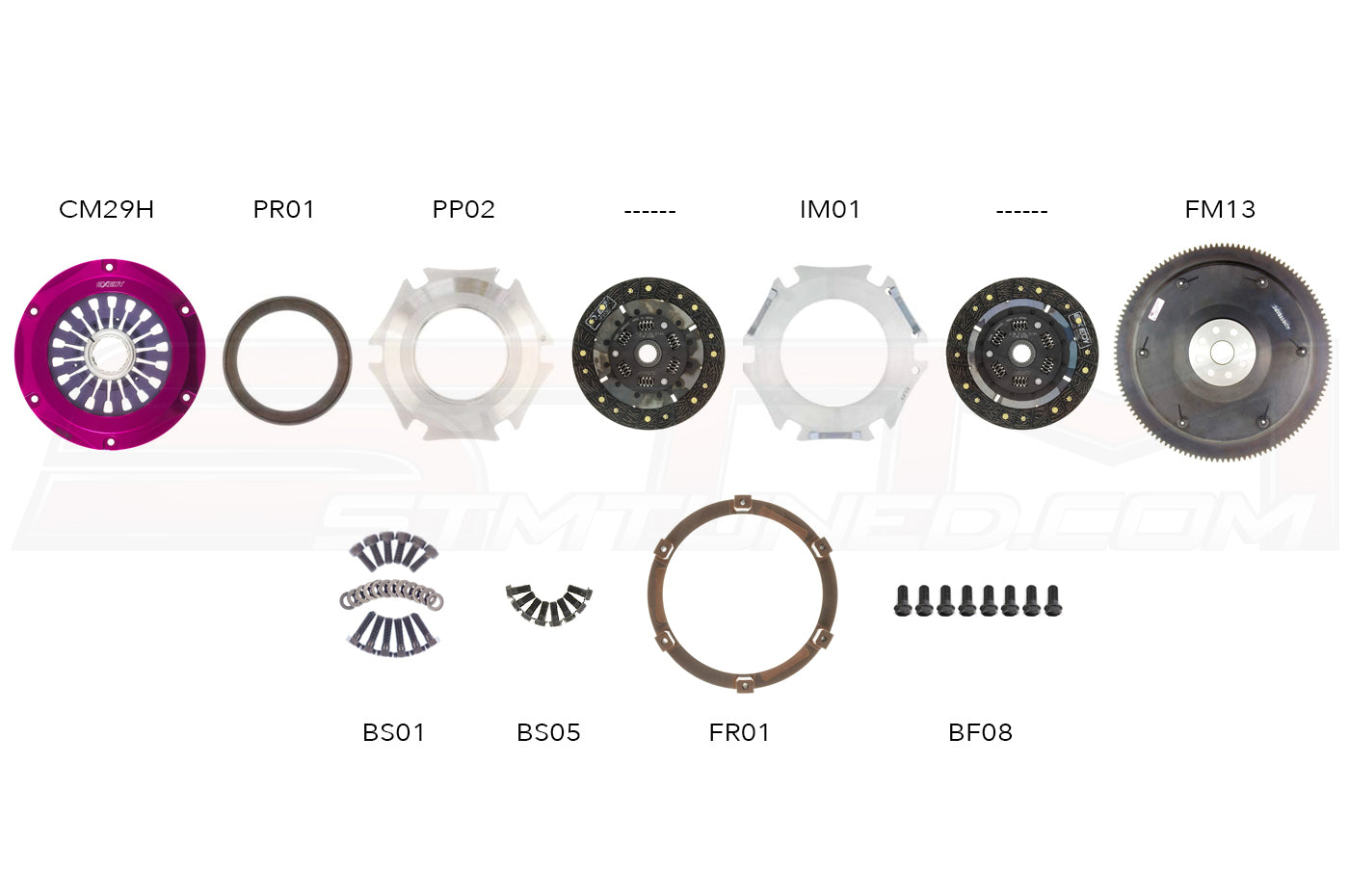 FM022SDF STi EXEDY Twin Organic Clutch Kit