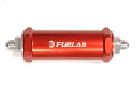 Red Fuelab 828 Series Fuel Filter