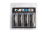 NRG Aluminum Extended Lug Nuts (M12 x 1.5) Pack of 4 Black (LN-470BK)