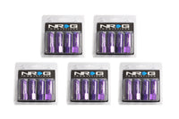 NRG Aluminum Extended Lug Nuts (M12 x 1.5) Set of 20 Purple (LN-470PP)