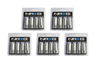 NRG Aluminum Extended Lug Nuts (M12 x 1.5) Set of 20 Silver (LN-470SL)