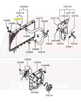 MB007701 OEM Radiator Drain Plug Oring (2G DSM Diagram)