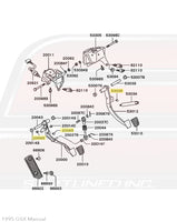 MB151298 Clutch and Brake Pedal Stopper 2G DSM Diagram