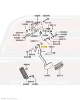 MB151298 Clutch and Brake Pedal Stopper 2G DSM Auto Diagram
