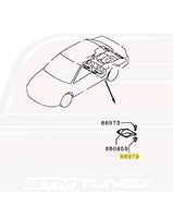 Mitsubishi OEM Fuel Tank Inspection Lid Grommet for Evo 8/9 (MB174347)
