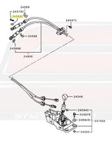 Shifter Cable Washer Diagram for 6-Speed Evo 8-9 MR © STM Tuned Inc.