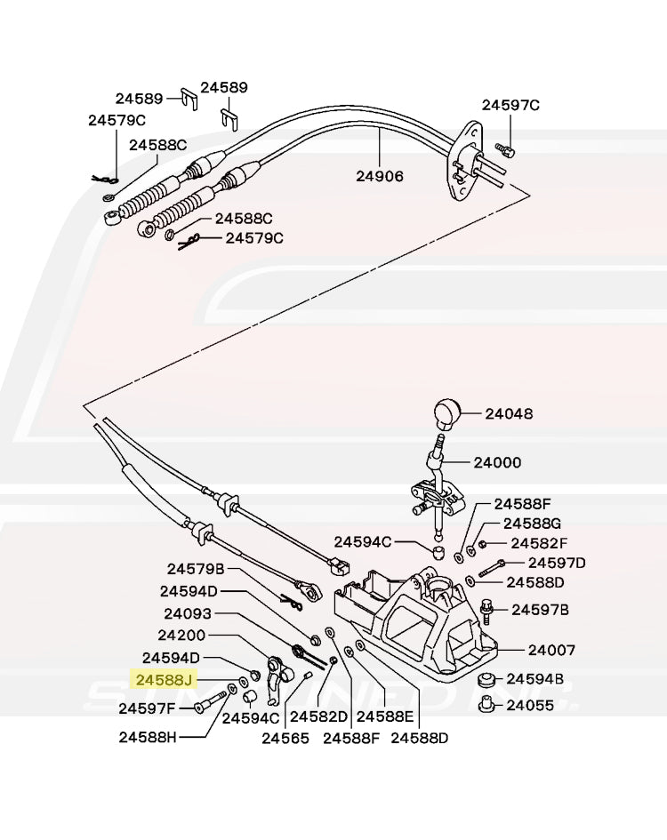 MB180001 Mitsubishi OEM Shifter Base Lever Washer for Evo 4 5 6 7 8 9