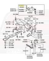 Mitsubishi OEM Front Suspension Arm Nut for 2G DSM (MB288654)